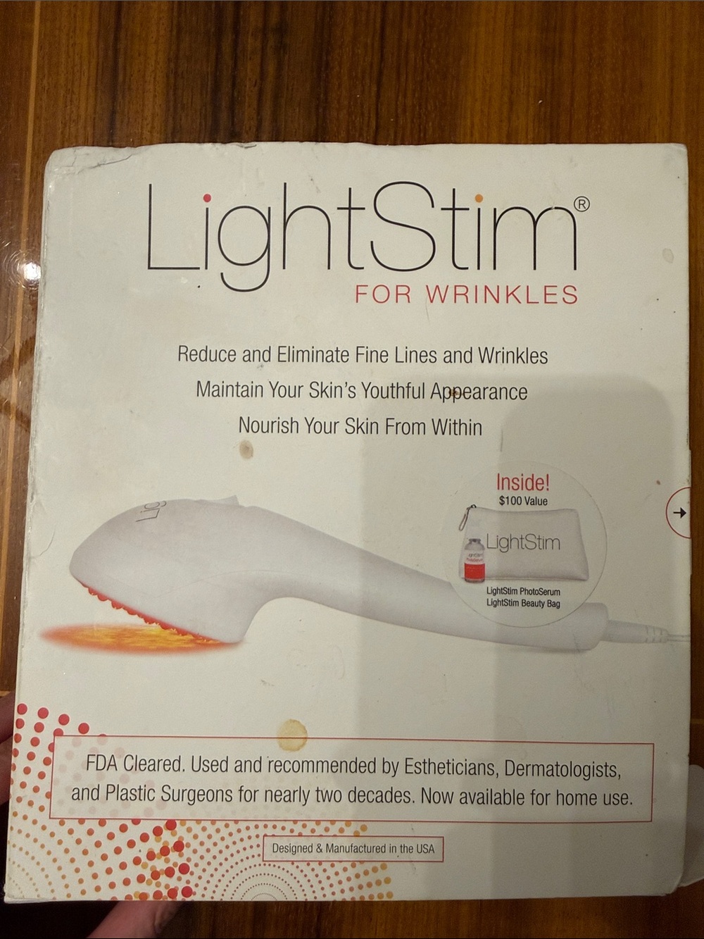 LightStim For Wrinkles Handheld LED Device — White